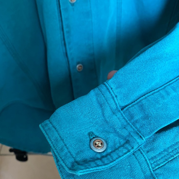 Vintage Bugle Boy Teal Jacket - Picture 6 of 7